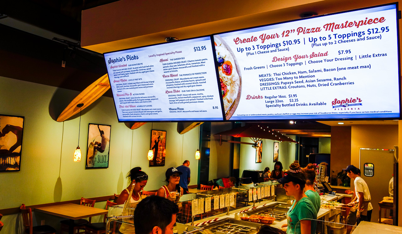 POS connected Digital Menu Boards allow your menus to update themselves.