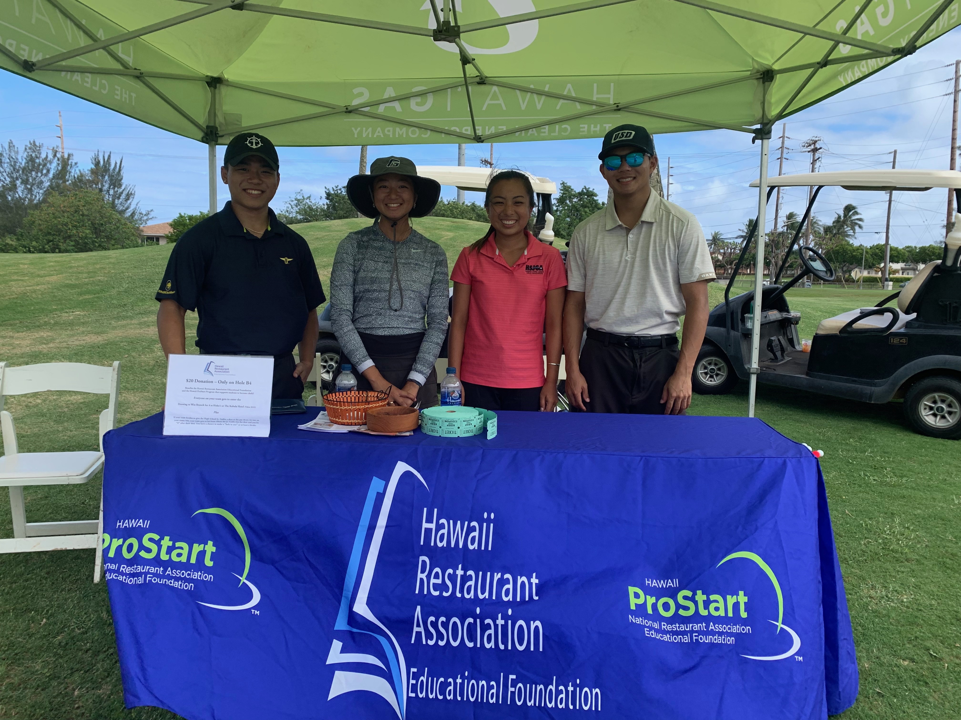 Jr golfers 1 Hawaii Restaurant Association