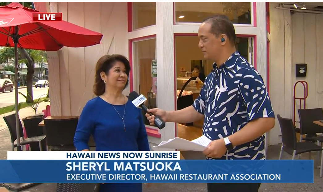 Hawaii News Now October 9, 2022 Outdoor Dining on Oahu